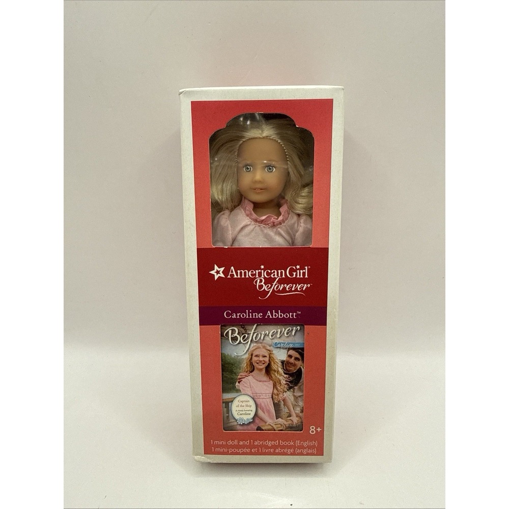 NEW American Girl 6.5" Mini Doll & Book CAROLINE Abbott Retired